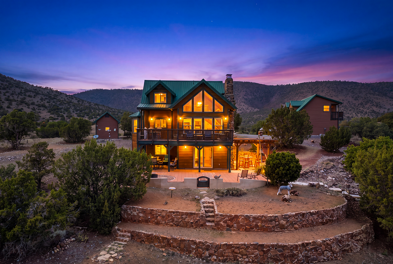 Stunning unobstructed views from this custom cabin